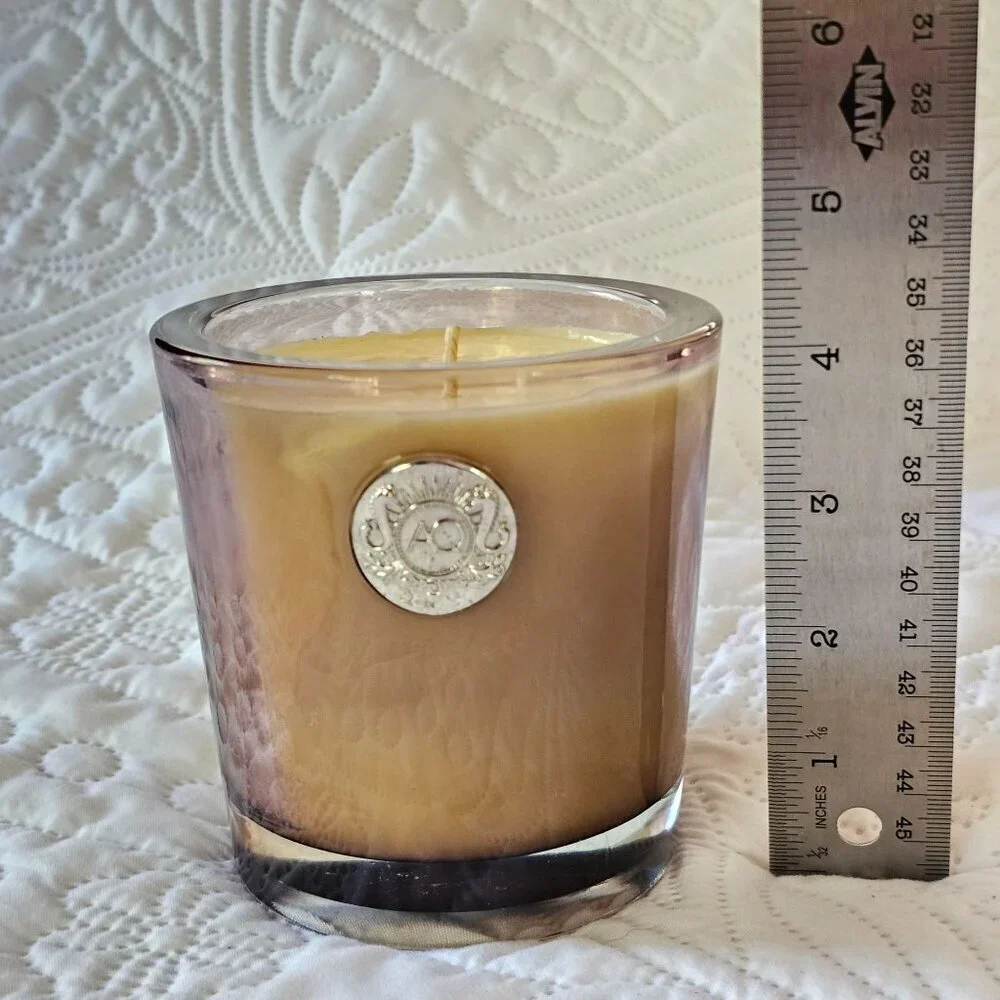 Aquiesse Pink Peony Scented Candle In Glass Jar